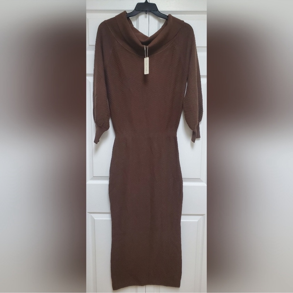 Favourite Daughter The Irene Dress/Coffee - Picture 3 of 3